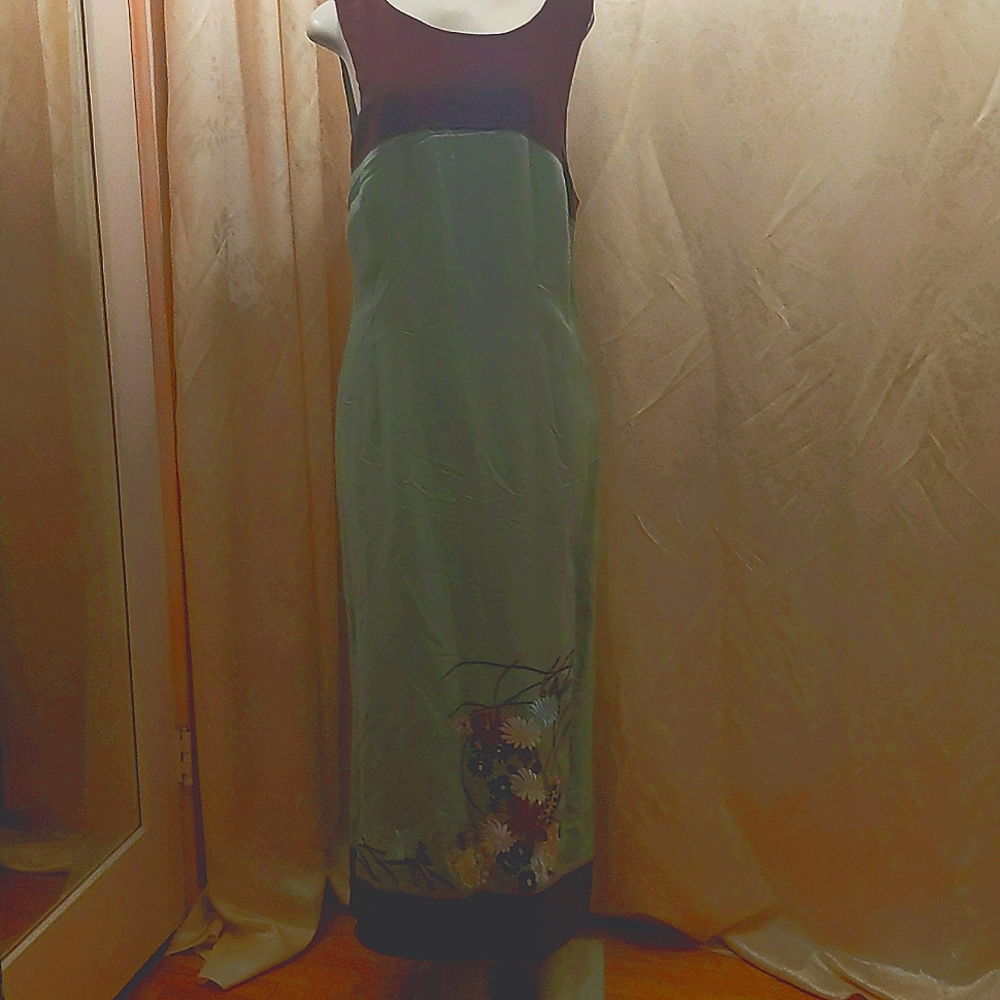 NWOT Vintage Fancy Lady long linen dress